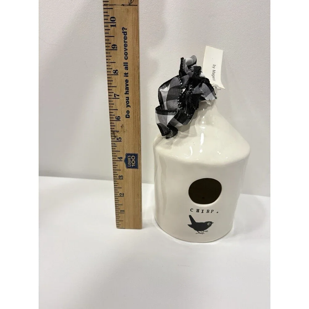 Rae Dunn CHIRP Round Birdhouse  Artisan Collection By Magenta  New